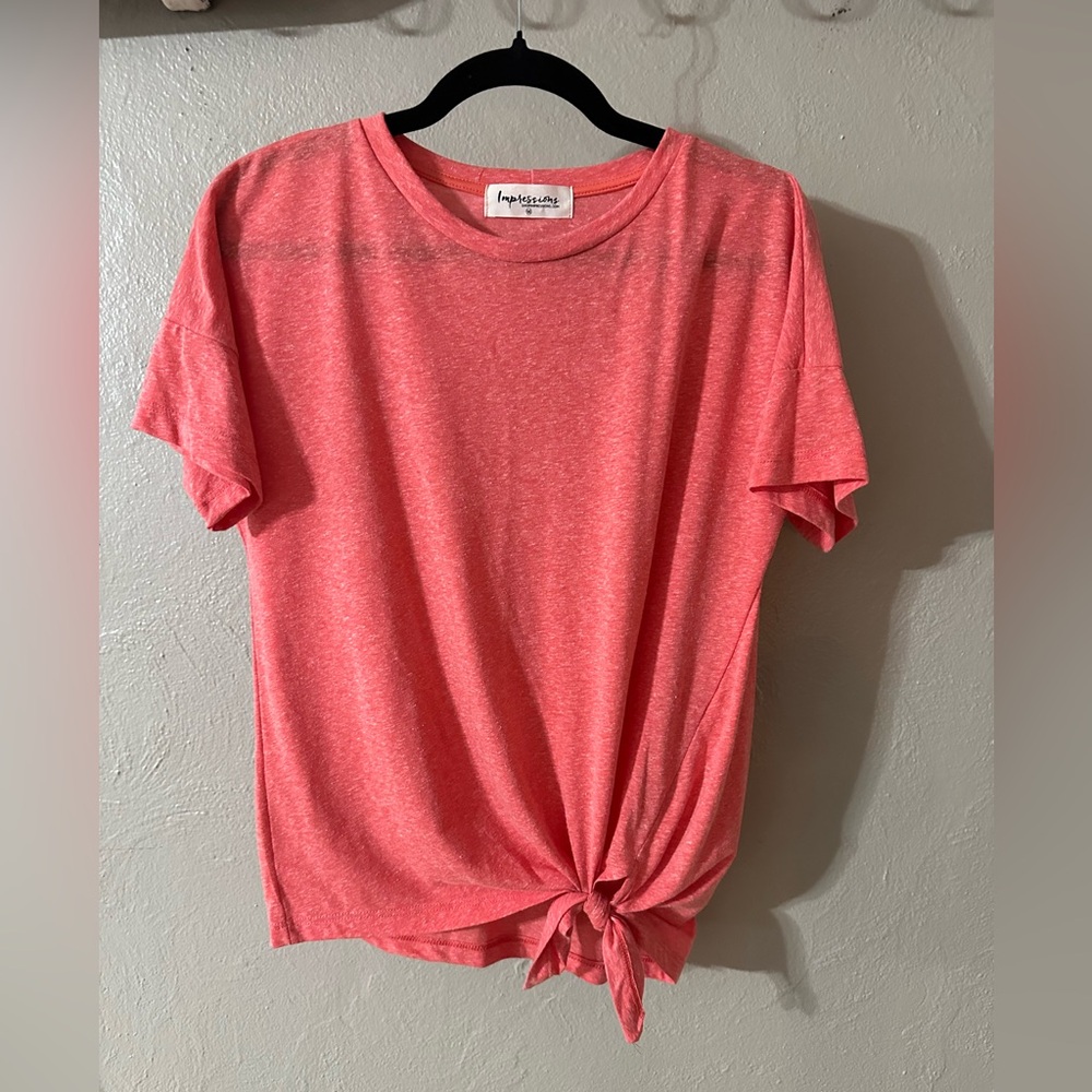 Impressions burnout knot top